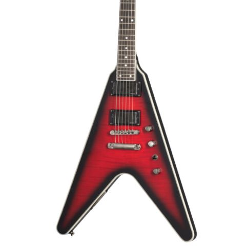 Epiphone Dave Mustaine Flying V Prophecy, Aged Dark Red Burs