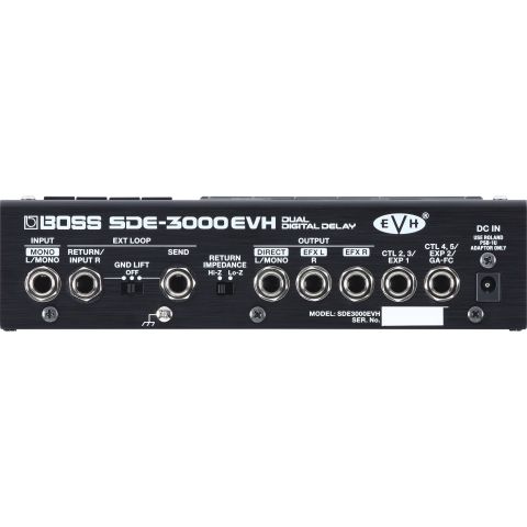Boss SDE-3000EVH - Dual Digital Delay - BACK