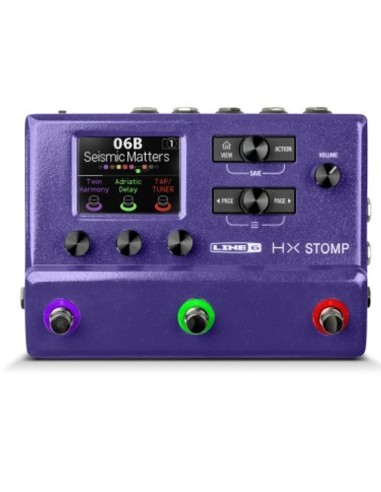 LINE 6 HX Stomp II Purple Ed. Limitdada Pedalera Multi Efectos Para Guitarras y Bajos