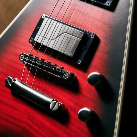 Epiphone Dave Mustaine Flying V Prophecy, Aged Dark Red Burs