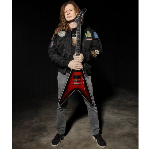 Epiphone Dave Mustaine Flying V Prophecy, Aged Dark Red Burs