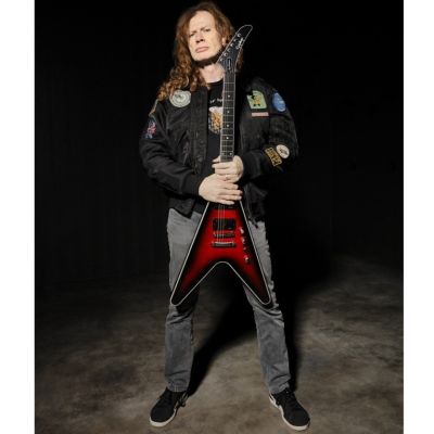 Epiphone Dave Mustaine Flying V Prophecy, Aged Dark Red Burs