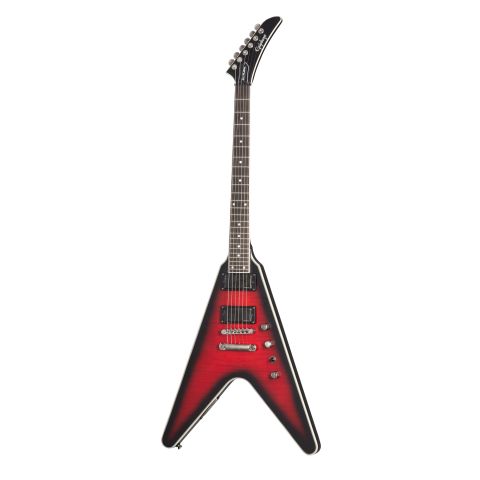 Epiphone Dave Mustaine Flying V Prophecy, Aged Dark Red Burs