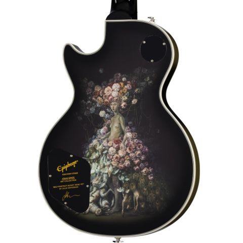 Adam Jones Epiphone Les Paul Custom Art Collection: Julie Heffernan's  "Self-Portrait as Not Dead Yet", Antique Silverburst