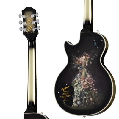 Adam Jones Epiphone Les Paul Custom Art Collection: Julie Heffernan's  "Self-Portrait as Not Dead Yet", Antique Silverburst
