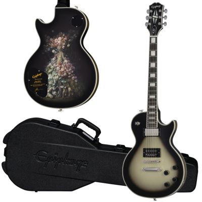 Adam Jones Epiphone Les Paul Custom Art Collection: Julie Heffernan's  "Self-Portrait as Not Dead Yet", Antique Silverburst