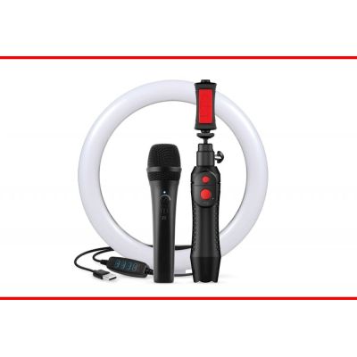 Bundle con: iRig Mic HD2, iKlip Grip Pro y aro de luz led 10"