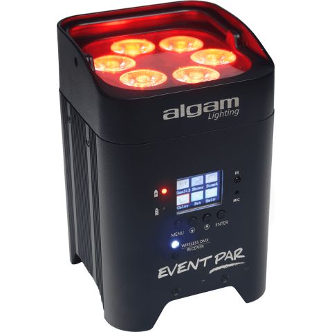 PAR de 6 LED 12W con batería RGBWAUV...