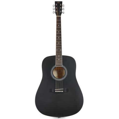 SX SD104 Guitarra Acústica Negra