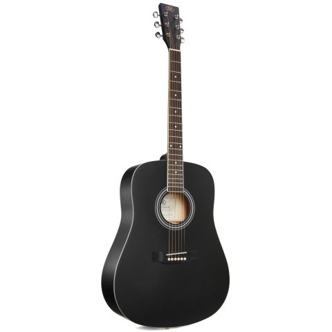 SX SD104 Guitarra Acústica Negra