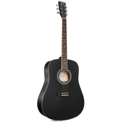 SX SD104 Guitarra Acústica Negra