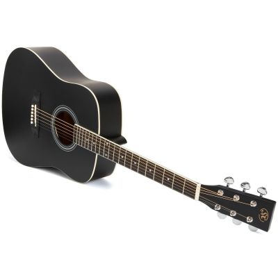 SX SD104 Guitarra Acústica Negra