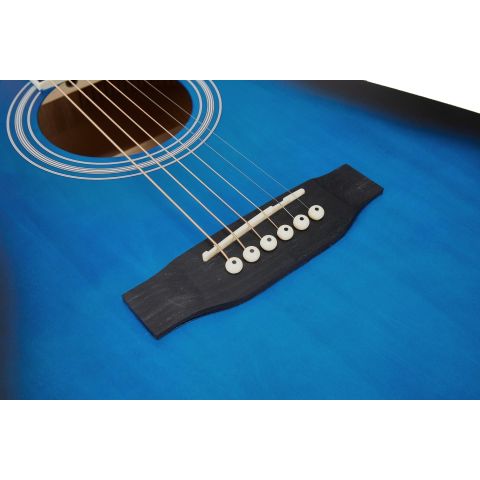 SX SD104 Guitarra Acústica Azul