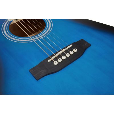 SX SD104 Guitarra Acústica Azul