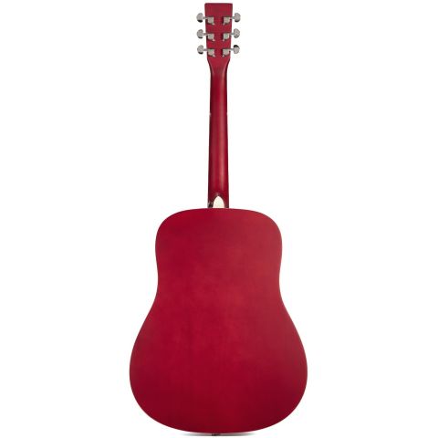 SX SD104 Guitarra Acústica Roja