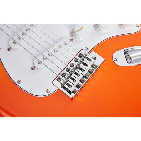 SX SEM1BF Guitarra Eléctrica Burning Fire