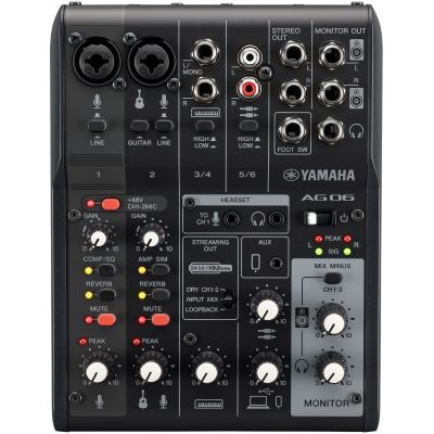 YAMAHA AG06 MKII BK USB
