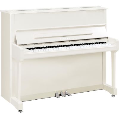 Yamaha P121 Silent SH3 Blanco Pulido Cromado 2
