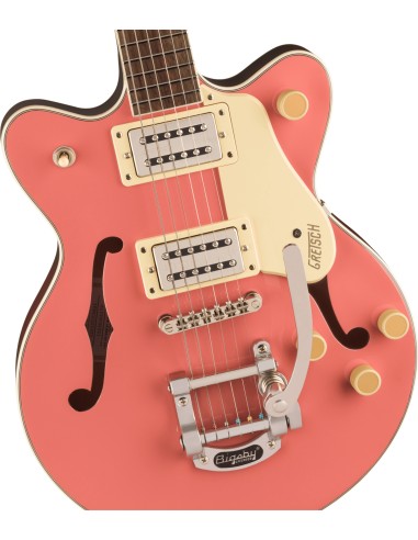 GRETSCH  G2655T Streamliner™ Center Block Jr. Double-Cut with Bigsby®, Laurel Fingerboard, Coral