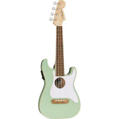 Fender Fullerton Strat® Uke, Walnut Fingerboard, White Pickguard, Surf Green 2