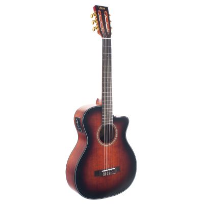 Valencia VA434CECSB Guitarra Clásica Electrificada Auditorium