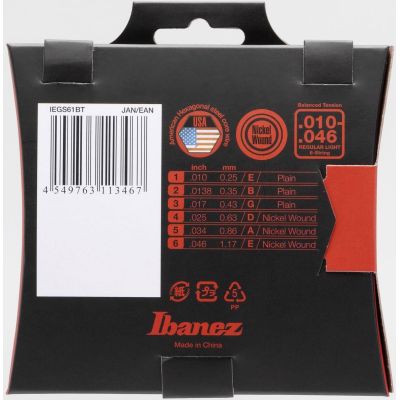 Ibanez IEGS61BT Regular Cuerdas Guitarra Eléctrica 10-46 2
