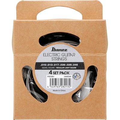 Ibanez PIEGS61 Nickel Wo Pack 4 Cuerdas Guitarra Eléctrica 10-46