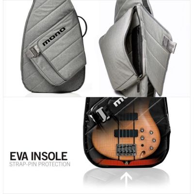 Mono M80SEBASH Sleeve Funda Bajo Eléctrico Gris 2
