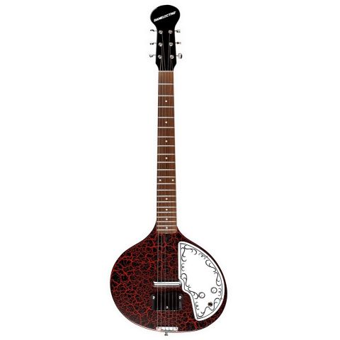 DANELECTRO BABYSITAR RED CRACKLE...