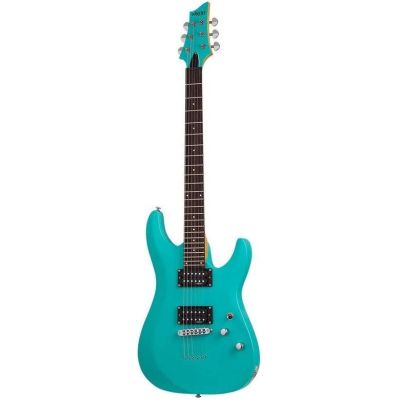 Schecter C6 Deluxe Satin Aqua Guitarra Eléctrica 2