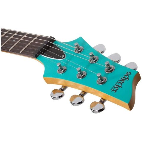 Schecter C6 Deluxe Satin Aqua...