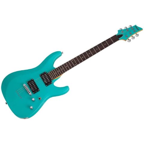 Schecter C6 Deluxe Satin Aqua...