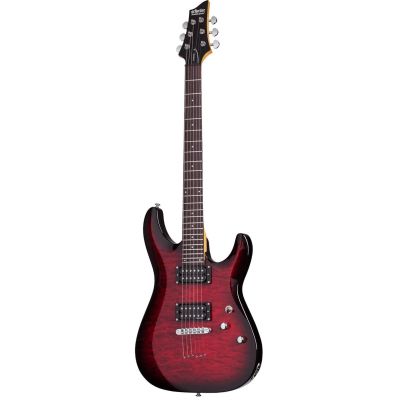 Schecter C6 Plus Guitarra Eléctrica See Thru Cherrry Burst 2