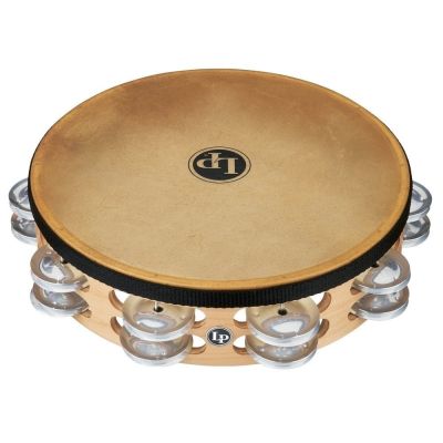 LP Panderetas Pro 10in Double Row With Head 10" Latón/Bronce