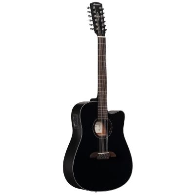 Alvarez AD60-12CEbk Black Artist Dreadnought Electric 12 cuerdas