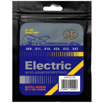 SX SZSTE1SL Super Light 9-42 Cuerdas Guitarra Eléctrica