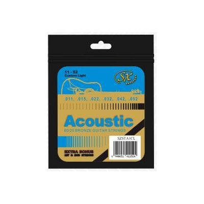 SX SZSTA1CL Custom Light 11-52 Cuerdas Guitarra Acústica
