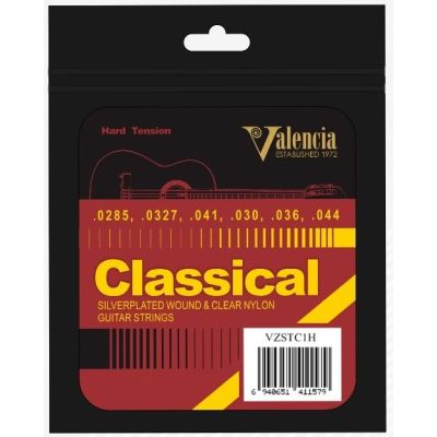 Valencia Juego de cuerdas para Guitarra Clasica Tensión Fuerte