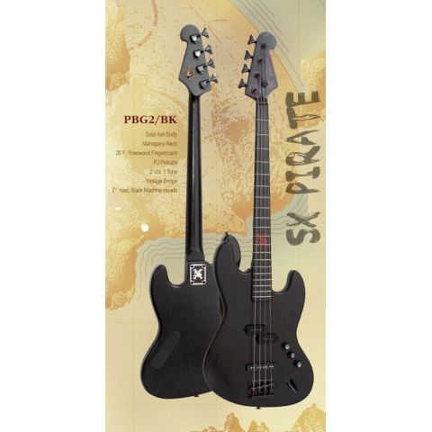 SX PJ Pirate Bajo Eléctrico Black