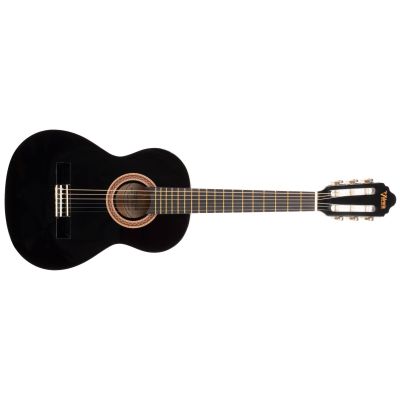 Valencia VC102Bk Black Guitarra Clásica 1/2