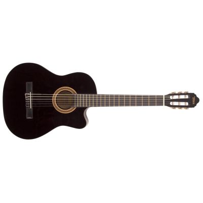 Valencia Guitarra Clásica VC104 Negra Cutaway