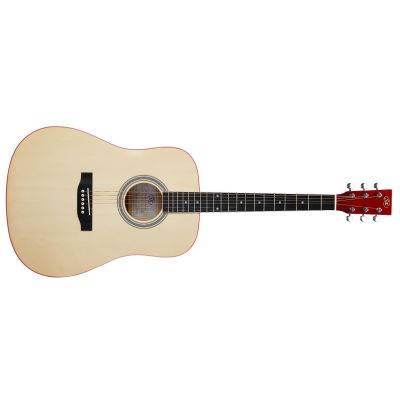 SX SD204TRD Trans Guitarra Acústica Red