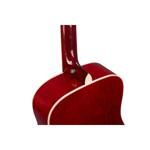 SX SD204TRD Trans Guitarra Acústica Red