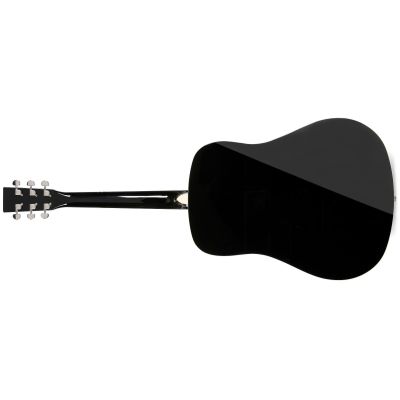 SX SD104 Guitarra Acústica Negra Acabado Brillo 2