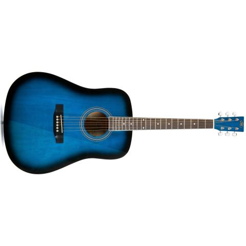 SX SD104 Guitarra Acústica Azul...