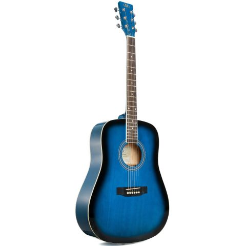 SX SD104 Guitarra Acústica Azul...