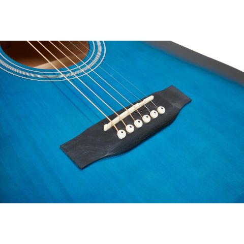 SX SD104 Guitarra Acústica Azul...