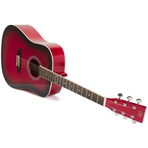 SX SD104 Guitarra Acústica Roja...