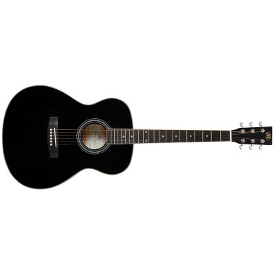 SX SO104G Guitarra Acústica Black Gloss