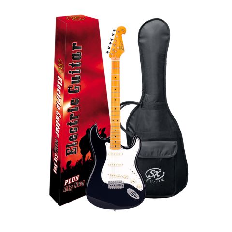 SX Guitarra Eléctrica ST 3/4 Negra